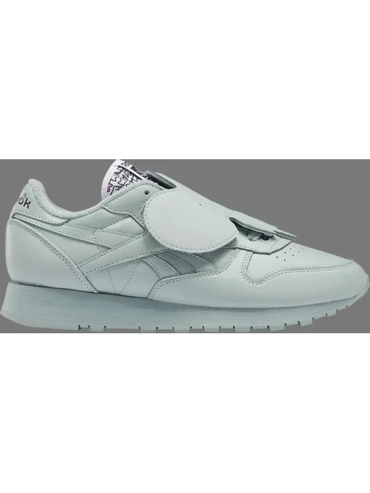 Кроссовки eames office x classic leather 'eames elephant - seaside grey' Reebok — изображение 1 из 1, серый