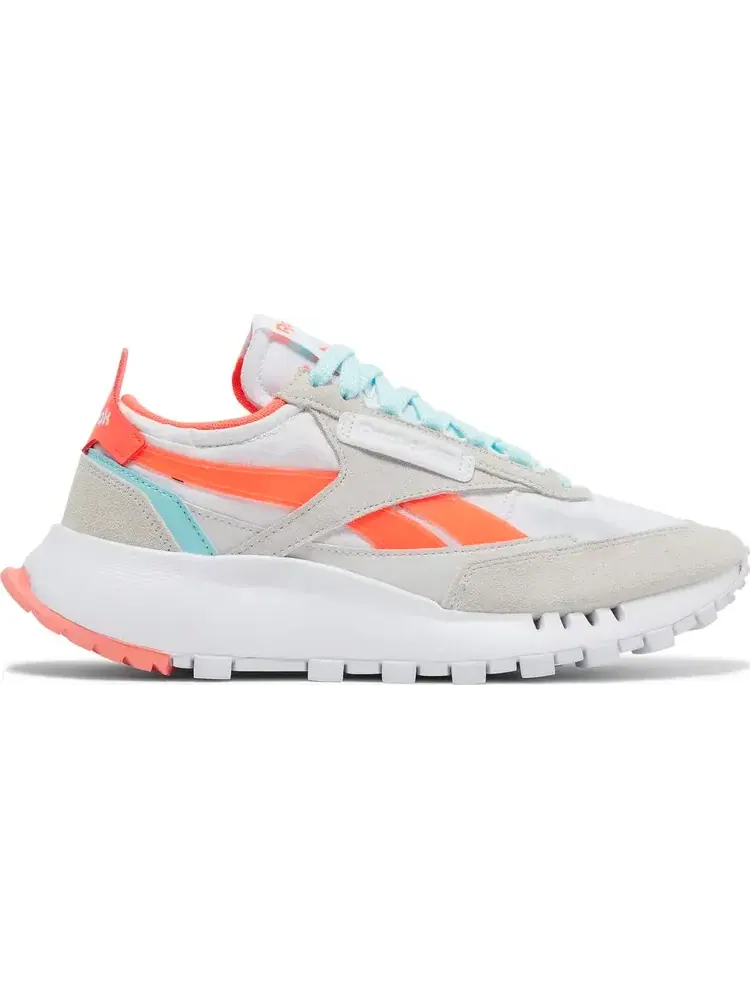 Кроссовки wmns classic leather legacy 'white orange flare' Reebok — изображение 1 из 8, белый