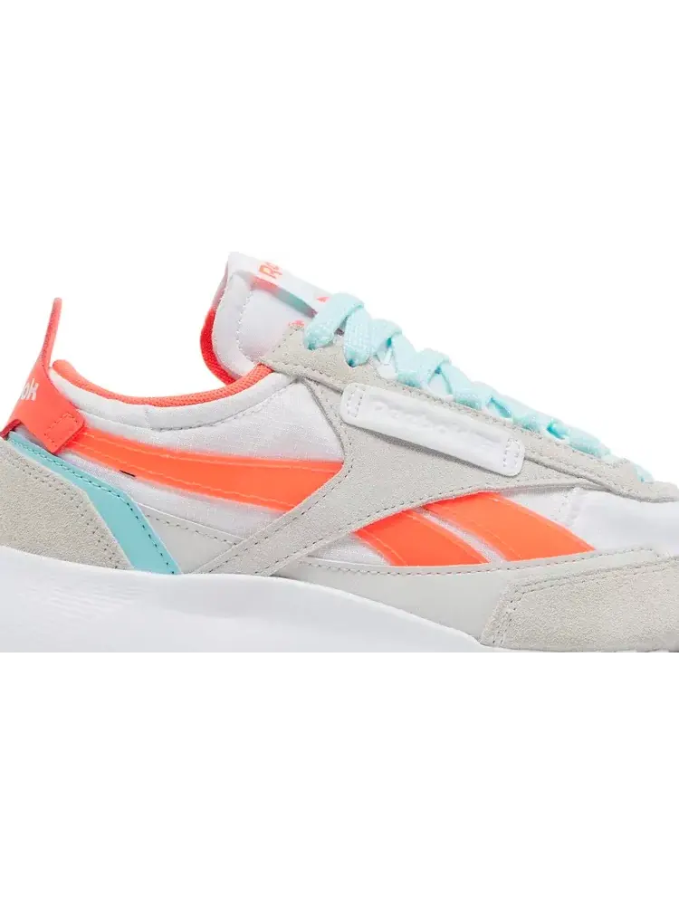 Кроссовки wmns classic leather legacy 'white orange flare' Reebok — изображение 2 из 8, белый