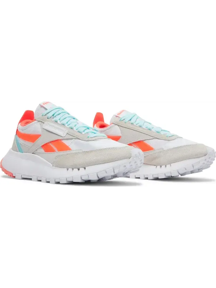 Кроссовки wmns classic leather legacy 'white orange flare' Reebok — изображение 8 из 8, белый