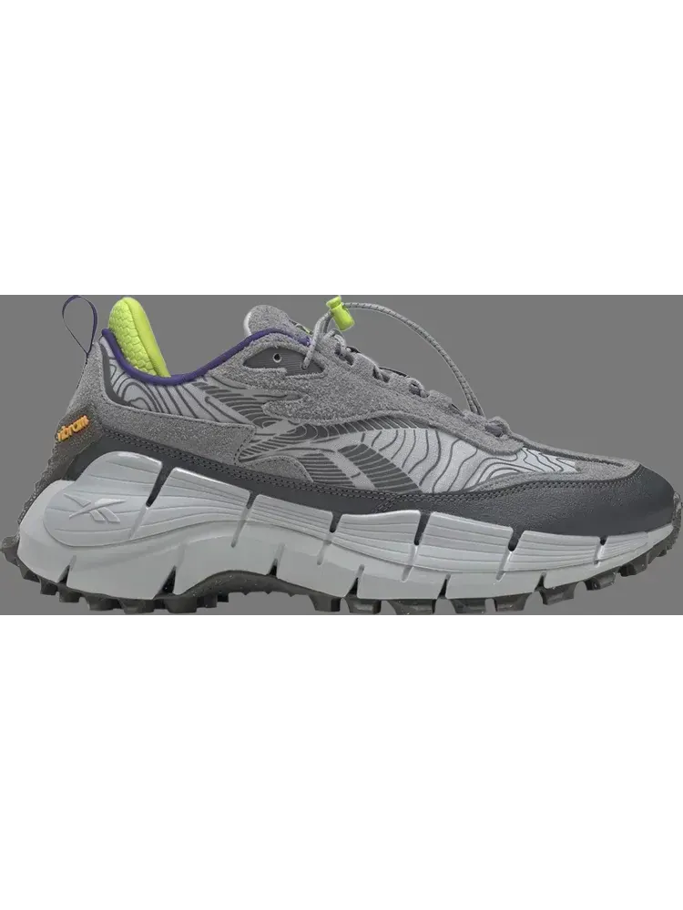Кроссовки zig kinetica 2.5 edge 'grey lime' Reebok — изображение 1 из 1, серый