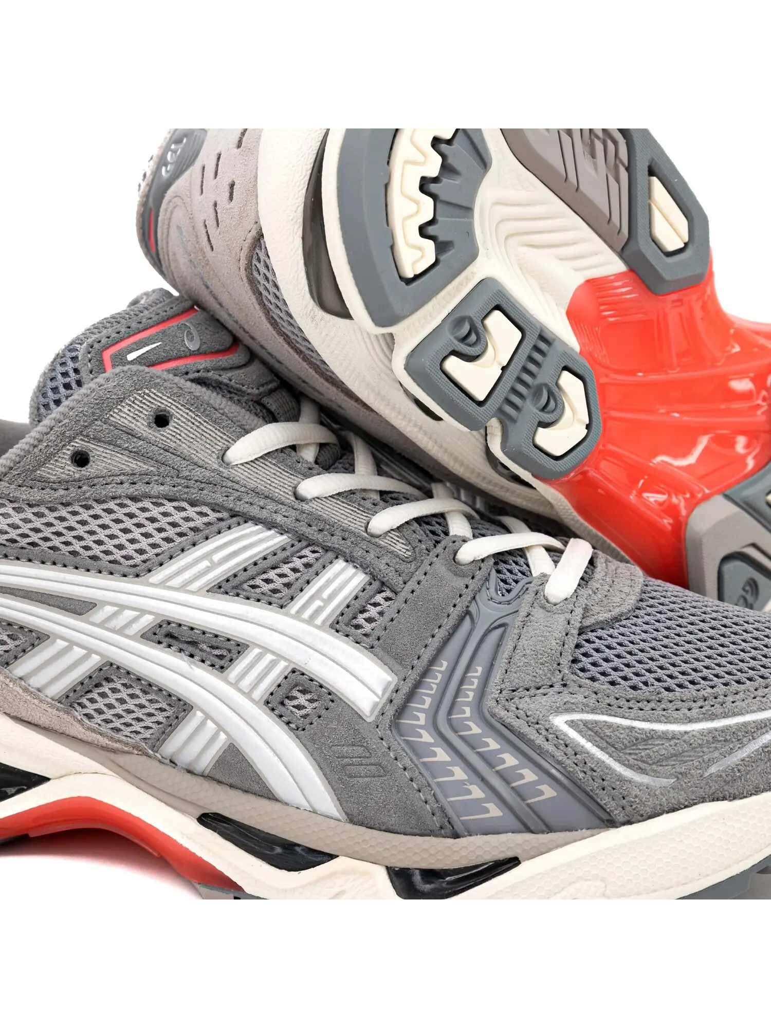 Кроссовки gel kayano 14 'clay grey pure silver' Asics — изображение 6 из 8, серый