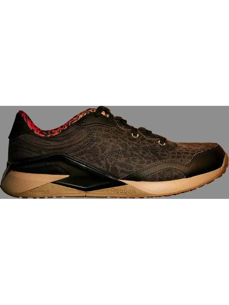 Кроссовки national geographic x nano x2 grow 'animal print - black' Reebok — изображение 1 из 1, черный
