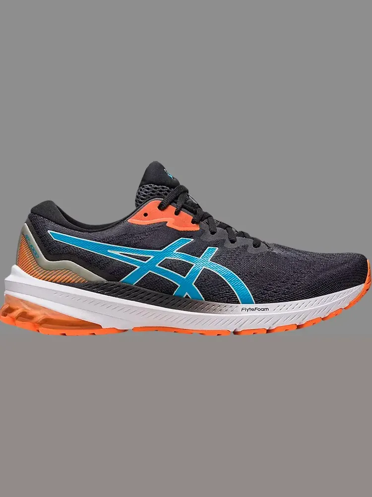 Кроссовки gt 1000 11 'black island blue peach' Asics — изображение 1 из 1, черный