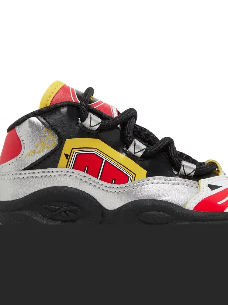 Кроссовки power rangers x question mid toddler 'megazord battle mode!' Reebok — изображение 2 из 8, черный