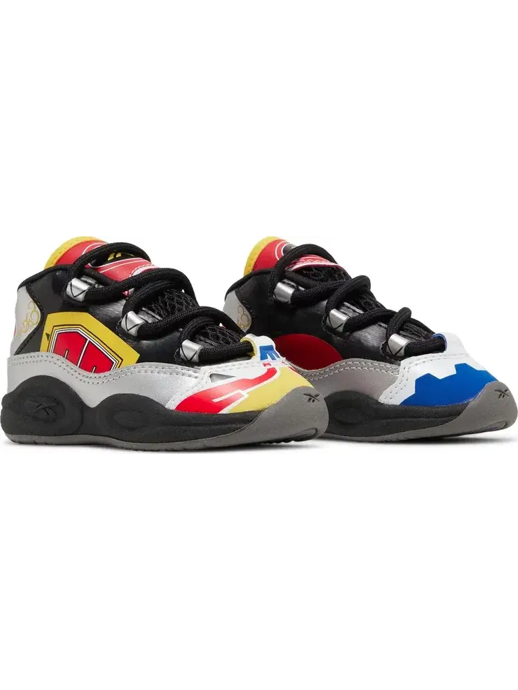 Кроссовки power rangers x question mid toddler 'megazord battle mode!' Reebok — изображение 8 из 8, черный