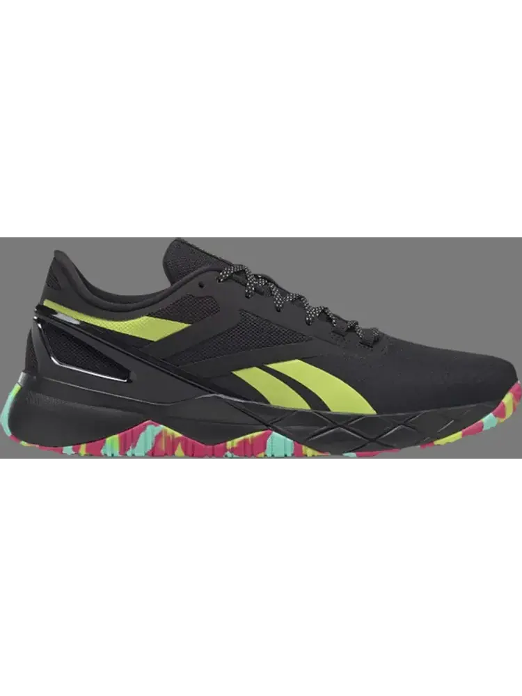 Кроссовки nanoflex tr 'black lime camo' Reebok — изображение 1 из 1, черный