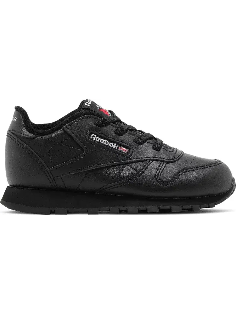 Кроссовки classic leather toddler 'triple black' Reebok — изображение 1 из 8, черный