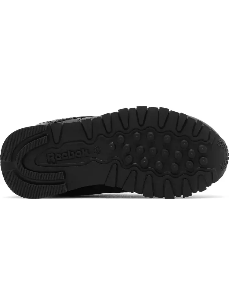 Кроссовки classic leather toddler 'triple black' Reebok — изображение 4 из 8, черный