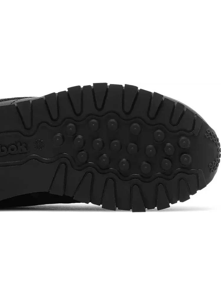 Кроссовки classic leather toddler 'triple black' Reebok — изображение 5 из 8, черный