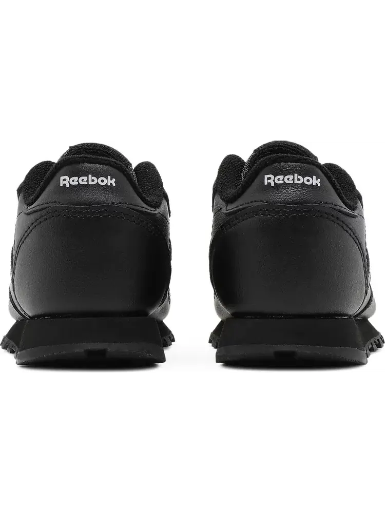 Кроссовки classic leather toddler 'triple black' Reebok — изображение 6 из 8, черный