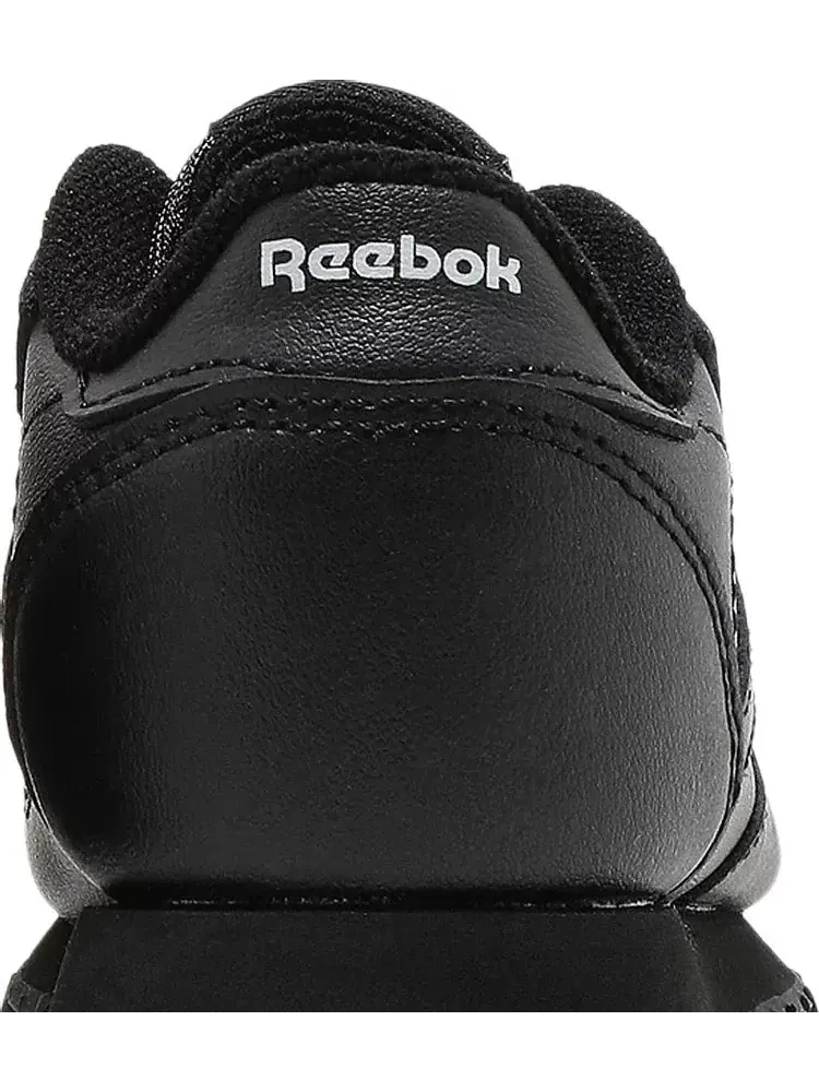 Кроссовки classic leather toddler 'triple black' Reebok — изображение 7 из 8, черный