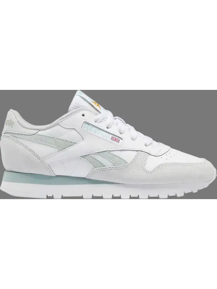 Кроссовки wmns classic leather 'white seaside grey' Reebok — изображение 1 из 1, белый