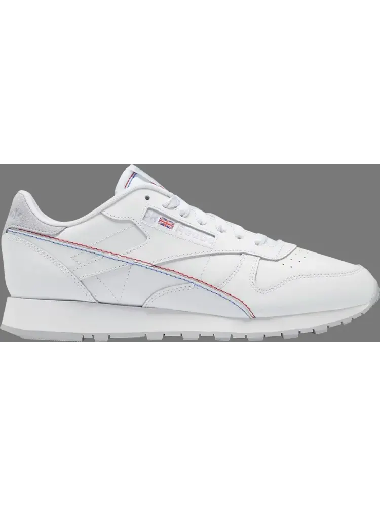 Кроссовки classic leather 'white vector blue' Reebok — изображение 1 из 1, белый