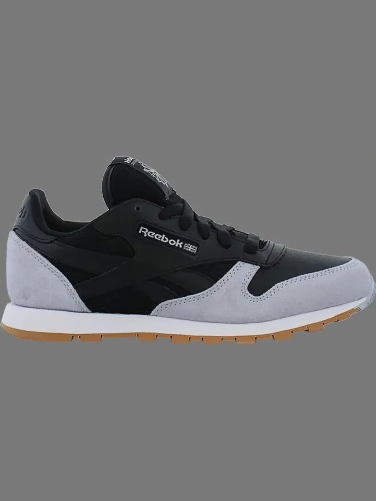 Кроссовки classic leather big kids 'split personality' Reebok — изображение 1 из 1, черный