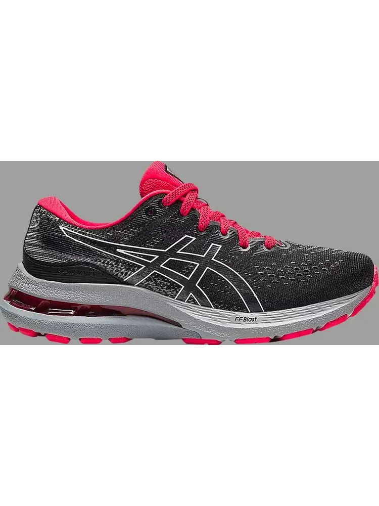 Кроссовки gel kayano 28 gs 'black electric red' Asics — изображение 1 из 1, черный