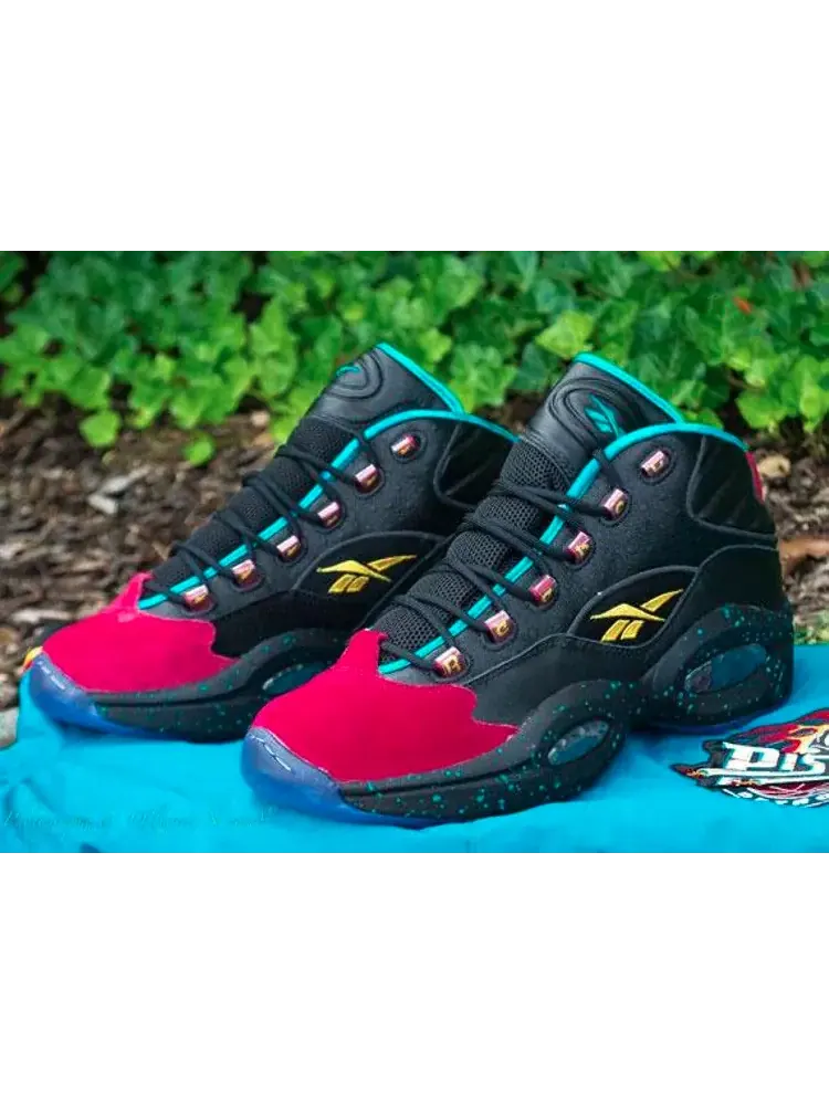 Кроссовки question mid 'burn rubber' Reebok — изображение 2 из 6, черный