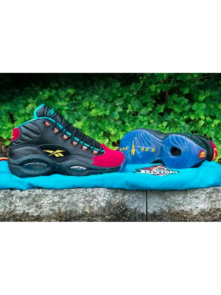 Кроссовки question mid 'burn rubber' Reebok — изображение 3 из 6, черный