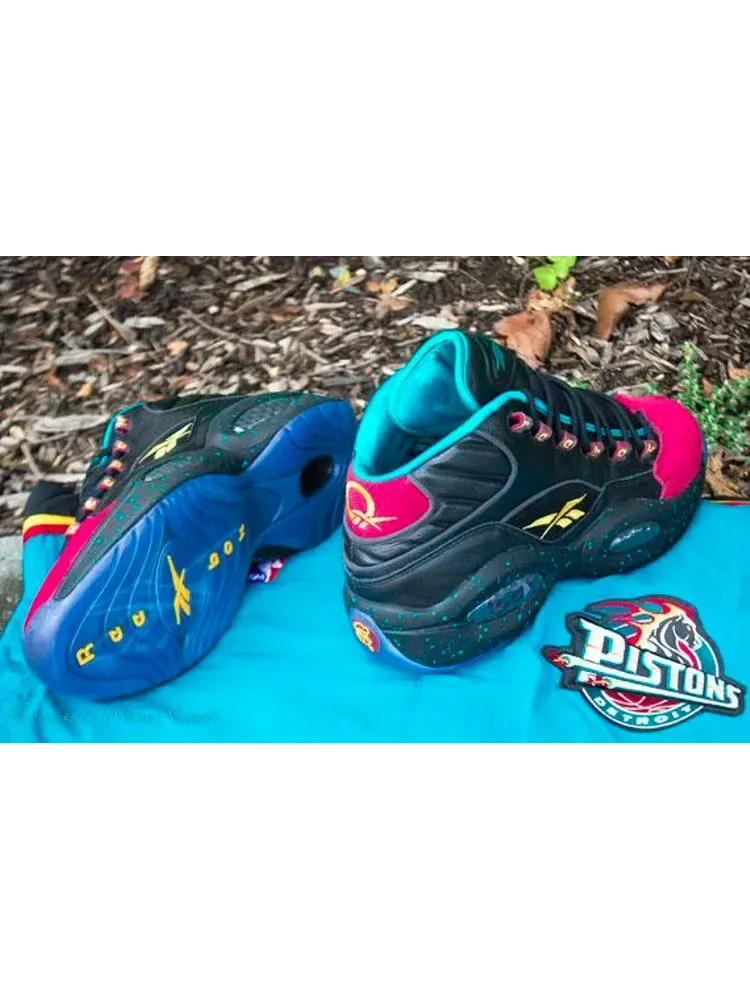 Кроссовки question mid 'burn rubber' Reebok — изображение 4 из 6, черный