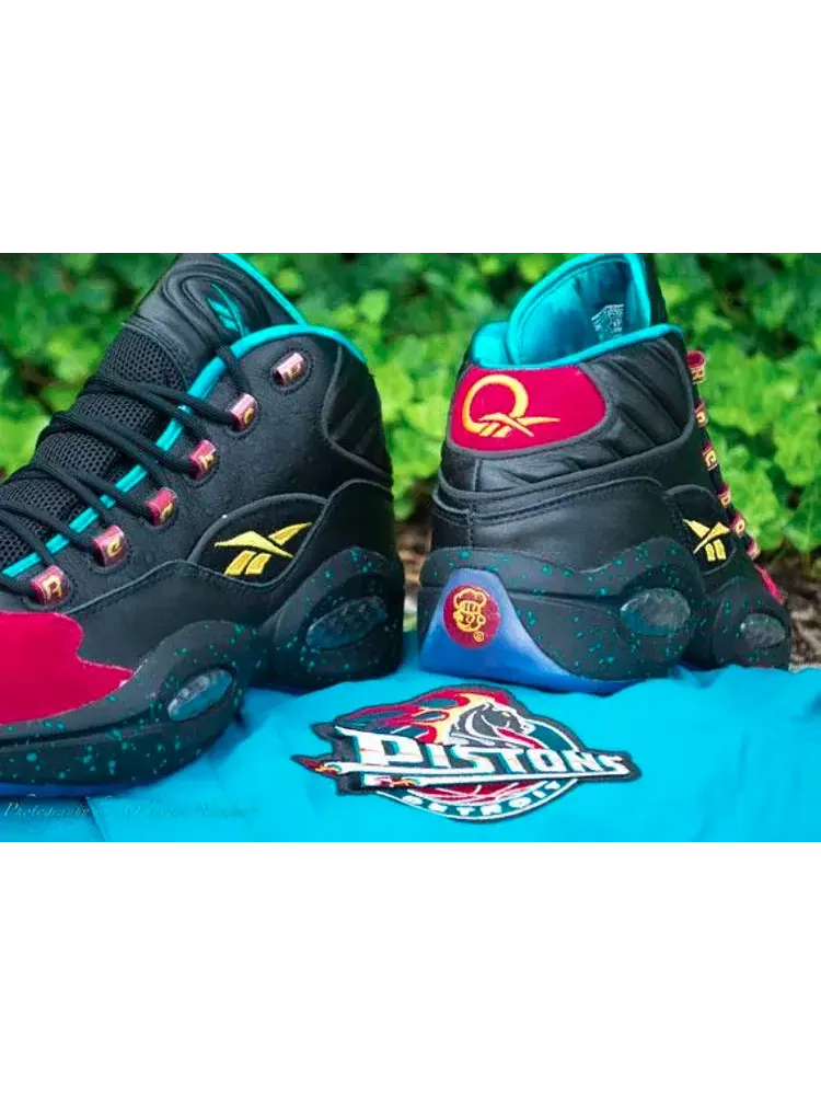 Кроссовки question mid 'burn rubber' Reebok — изображение 5 из 6, черный