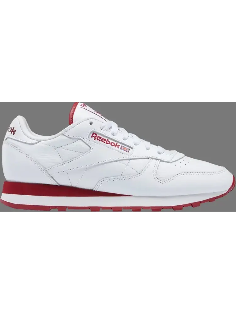 Кроссовки classic leather 'white flash red' Reebok — изображение 1 из 1, белый