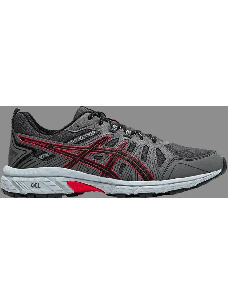 Кроссовки gel venture 7 4e wide 'black classic red' Asics — изображение 1 из 1, черный