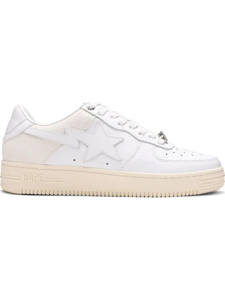 Кроссовки Bapesta Low Suede Heel - White — изображение 1 из 8, белый