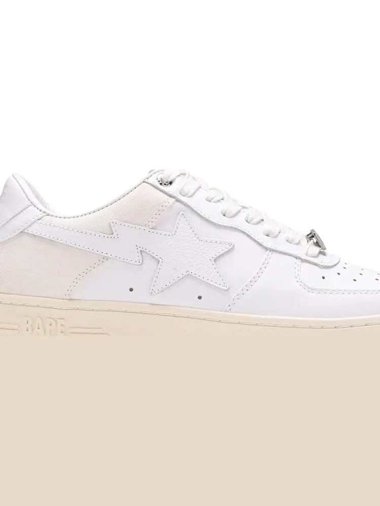 Кроссовки Bapesta Low Suede Heel - White — изображение 2 из 8, белый