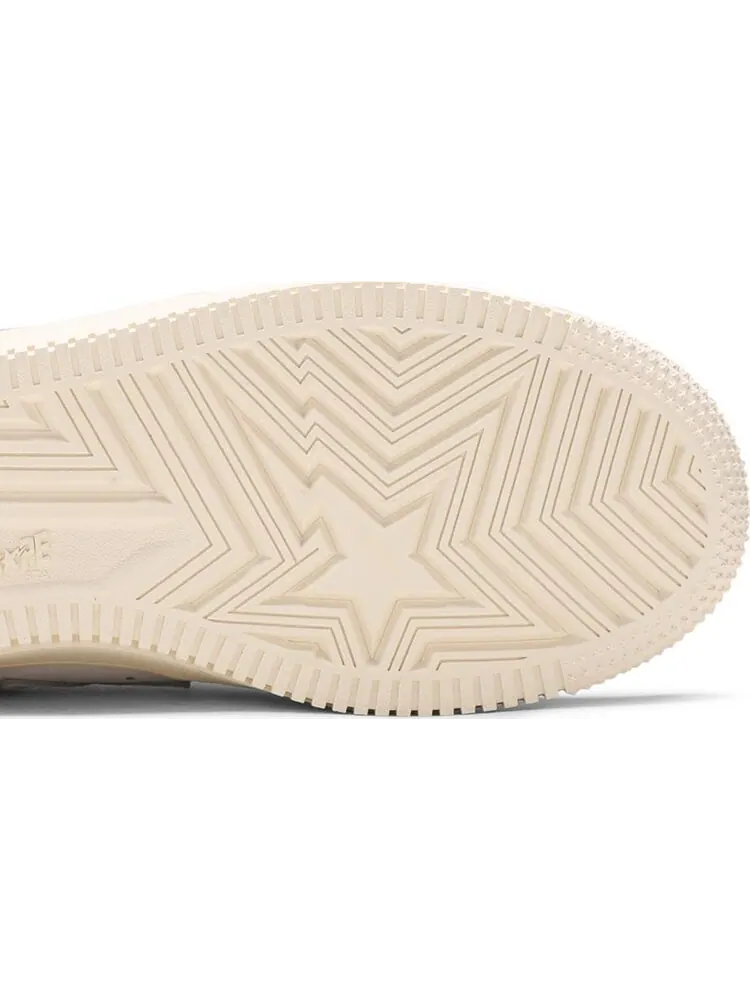 Кроссовки Bapesta Low Suede Heel - White — изображение 5 из 8, белый