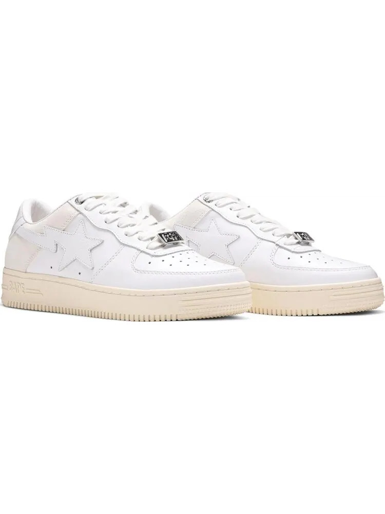 Кроссовки Bapesta Low Suede Heel - White — изображение 8 из 8, белый