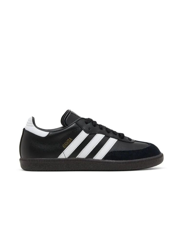 Кроссовки Adidas Samba Leather 'Core Black' — изображение 1 из 4, черный