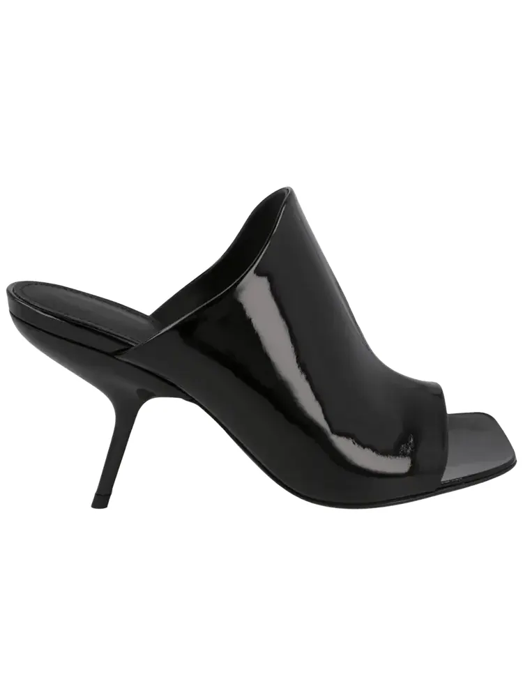 Женские мюли Ferragamo Era из лакированной кожи — изображение 1 из 1, черный