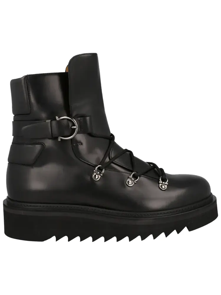 Ботинки Ferragamo Giulio Lace-Up Demi Boot — изображение 1 из 1, черный