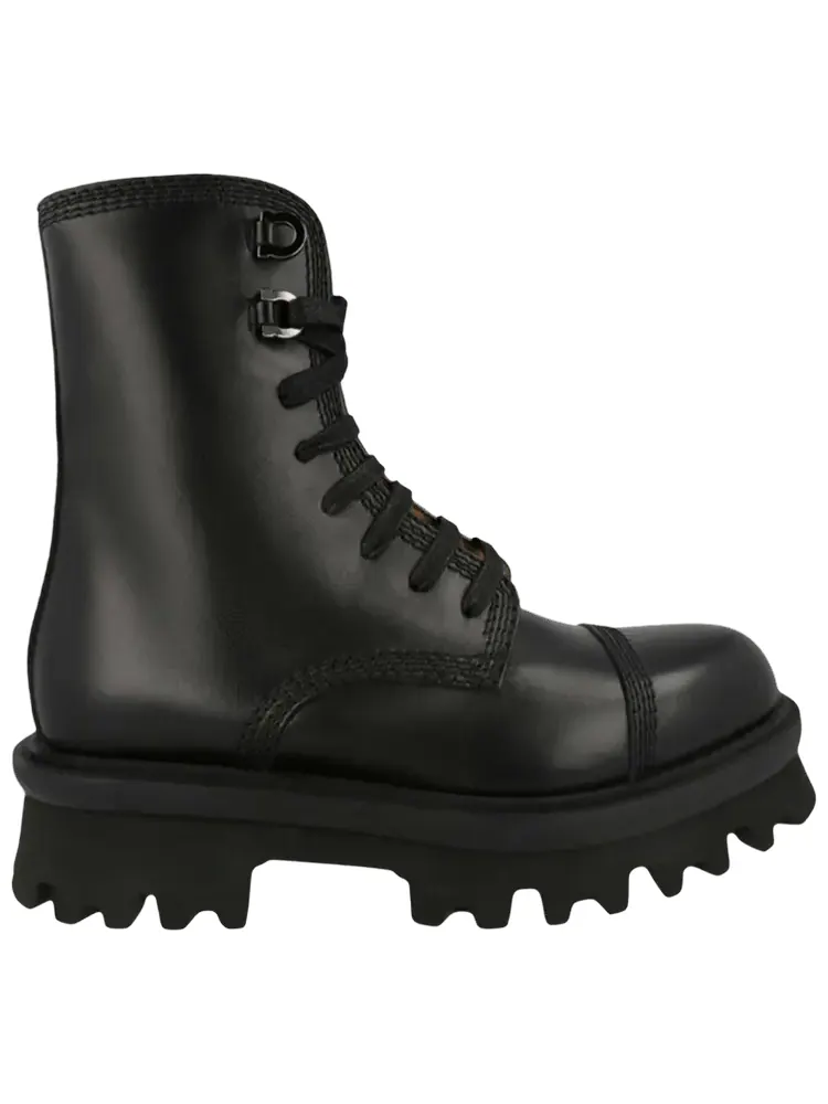 Ботинки Ferragamo Faraway Demi Combat Boot — изображение 1 из 1, черный