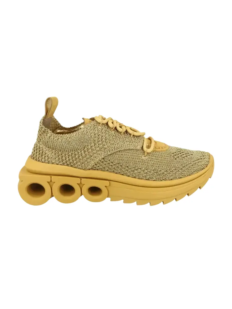 Кроссовки Ferragamo Wmns Nima Knit Low-Top Sneaker — изображение 1 из 1, коричневый