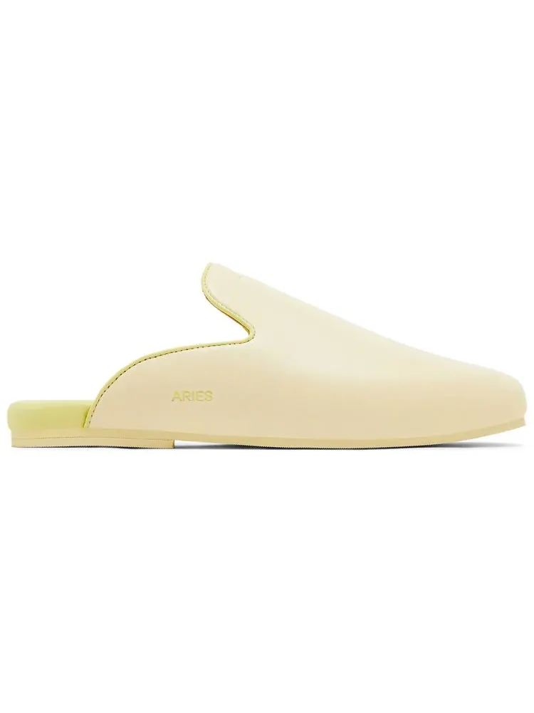 Кроссовки GOAT Horoscope Aries Mule Creamy Ivory/Mint Yellow — бежевый