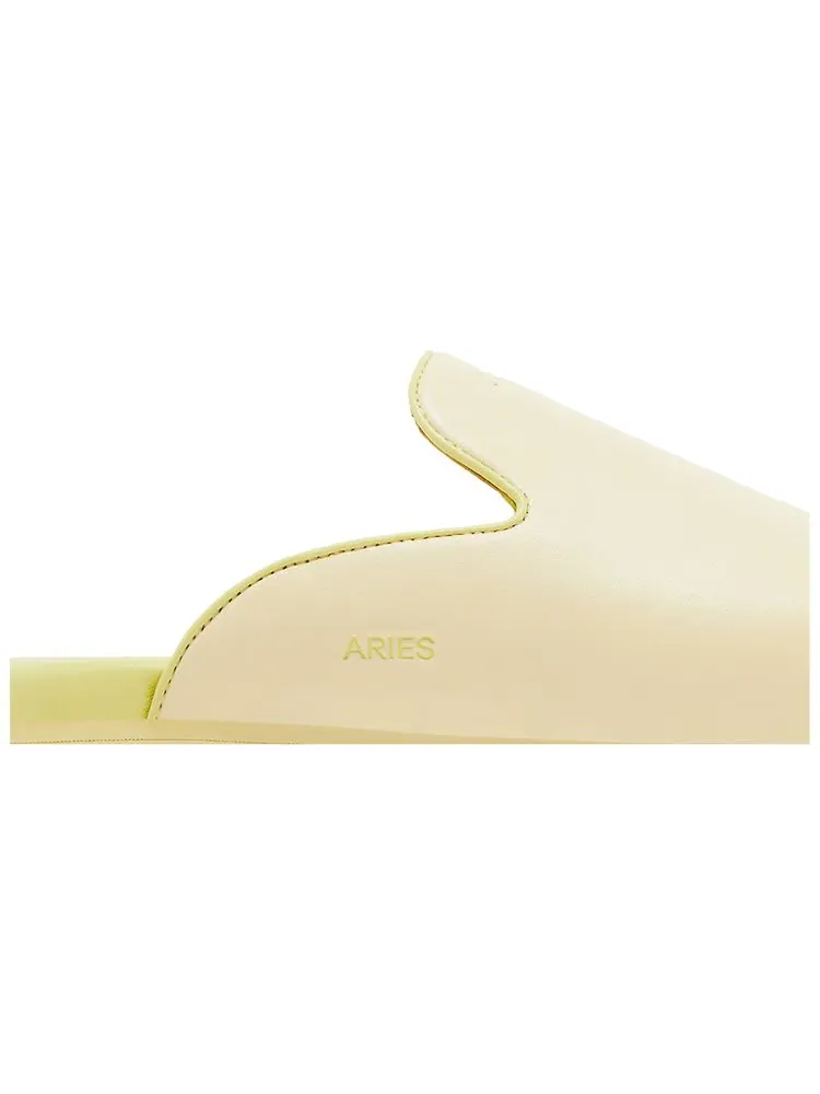Кроссовки GOAT Horoscope Aries Mule Creamy Ivory/Mint Yellow — изображение 2 из 11, бежевый