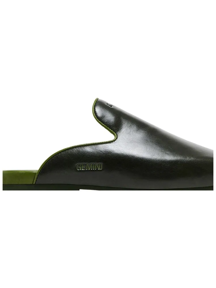 Кроссовки GOAT Horoscope Gemini Mule Forest Green/Hunter Green — изображение 2 из 11, зеленый