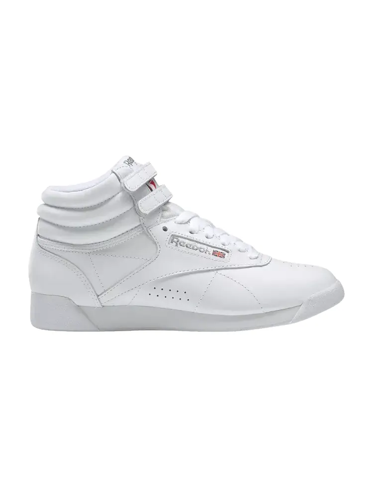 Кроссовки Reebok Wmns Freestyle High White Silver — изображение 1 из 1, белый серебристый