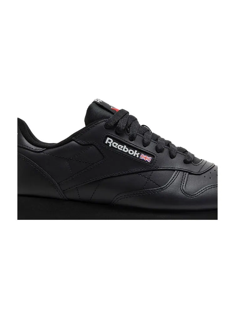 Кроссовки Reebok Classic Leather Black Pure Grey — изображение 2 из 6, черный