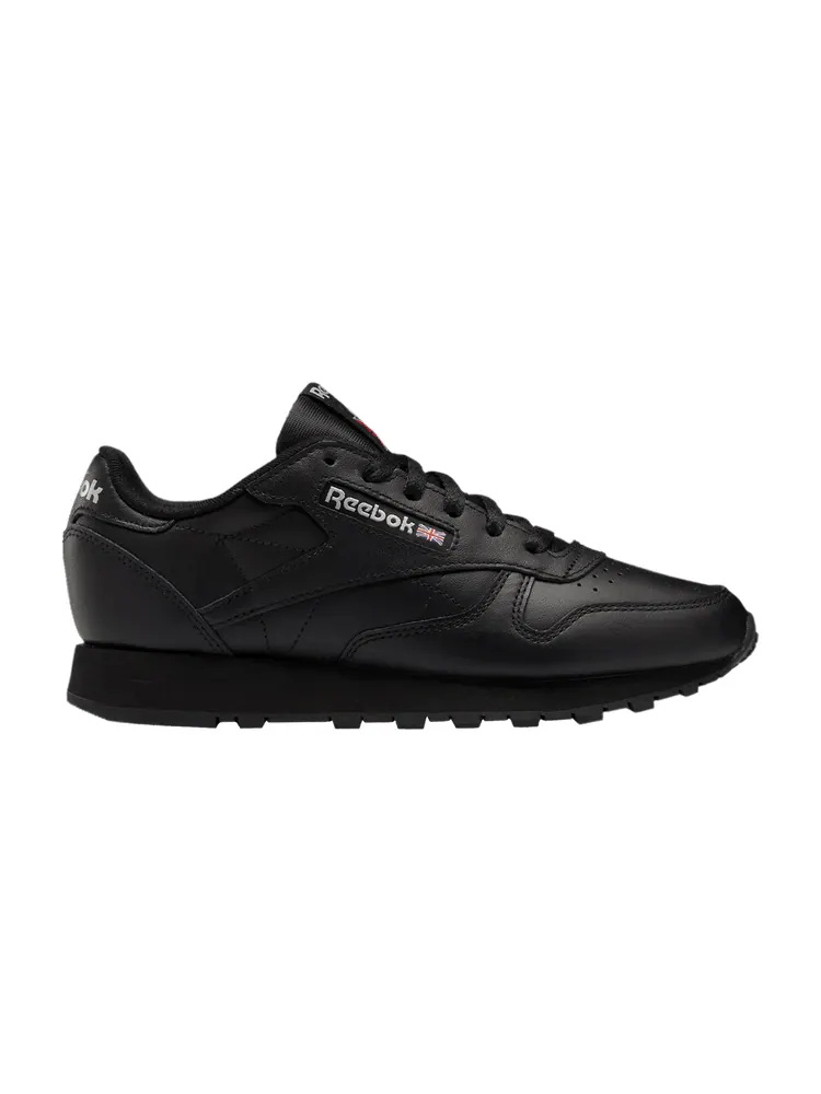 Кроссовки Wmns Classic Leather 'Black Pure Grey' — изображение 1 из 1, черный серый