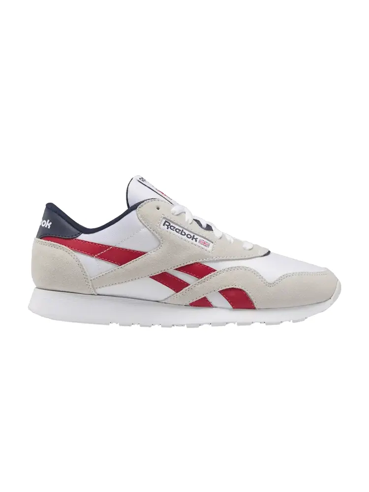 Кроссовки Reebok Classic Nylon Flash Red Vector Navy — изображение 1 из 1, белый