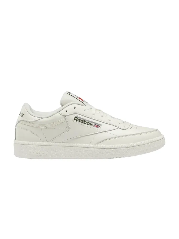 Кроссовки Reebok Club C 85 Chalk Hunter Green — изображение 1 из 1, кремовый