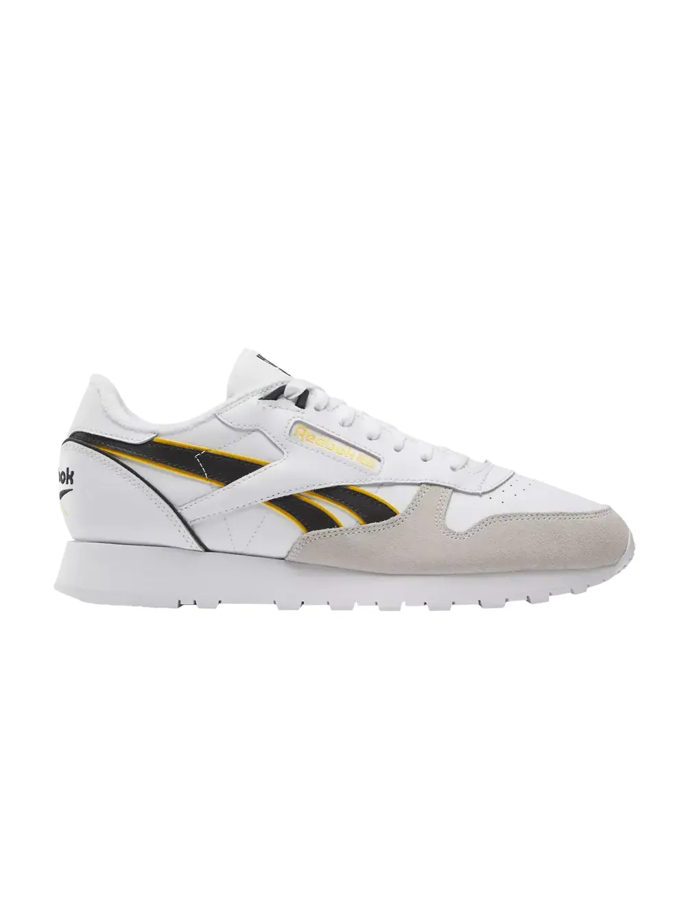 Кроссовки Classic Leather Reebok — изображение 1 из 1, белый/черный/желтый