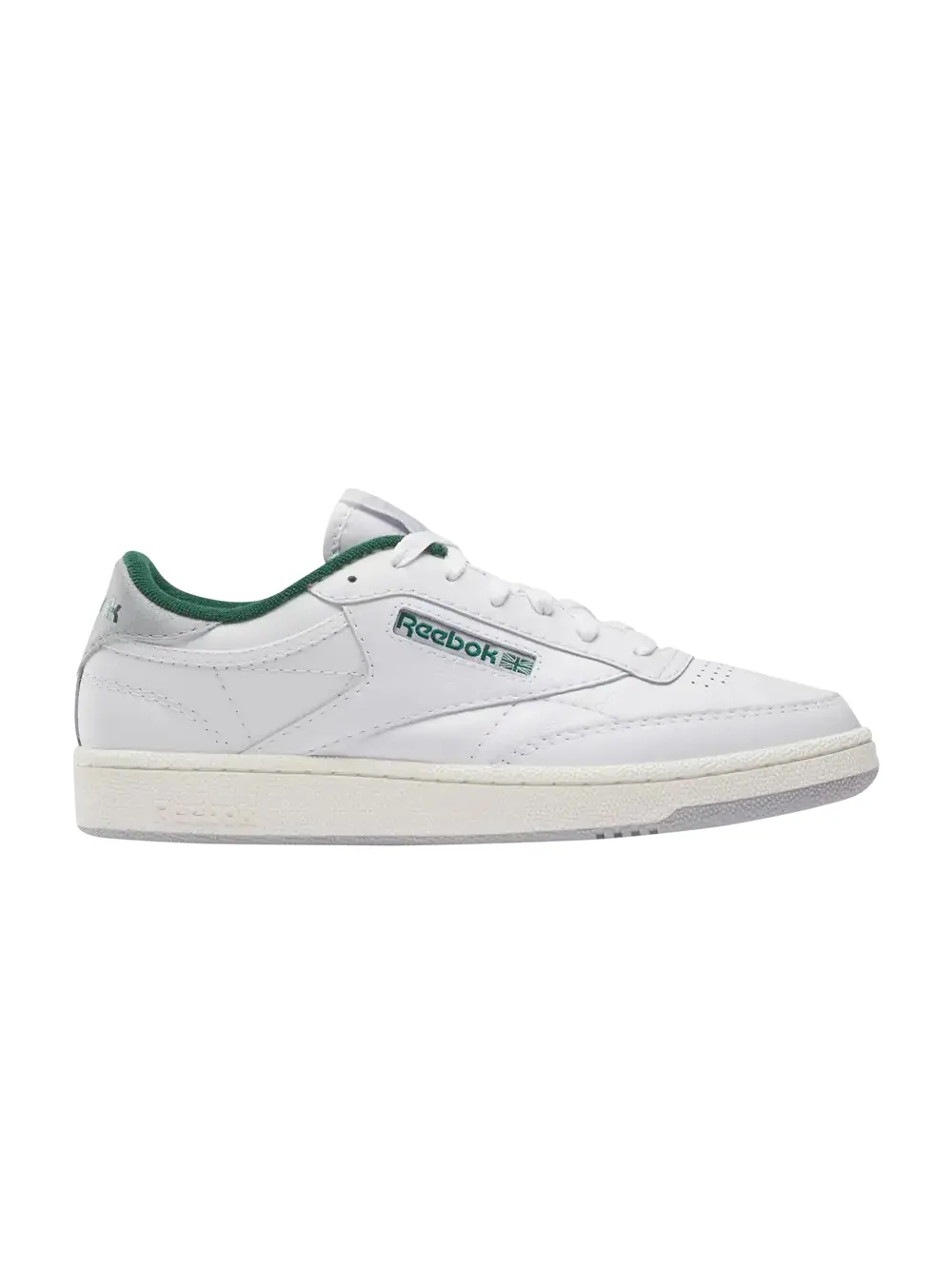 Кроссовки Club C 85 Reebok — изображение 1 из 1, белый//темный зеленый