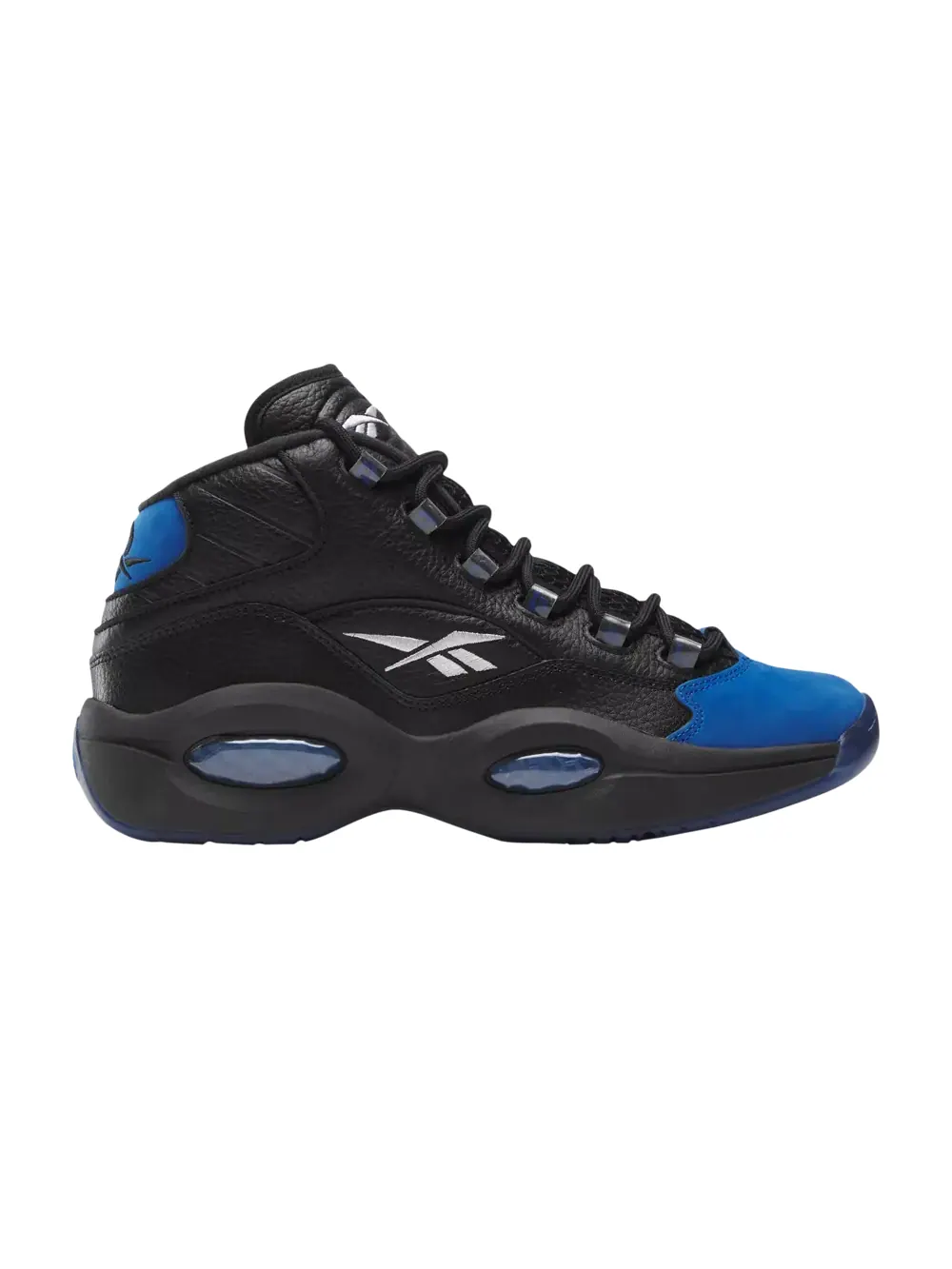 Кроссовки Question Mid Reebok — изображение 1 из 1, черный/синий/белый