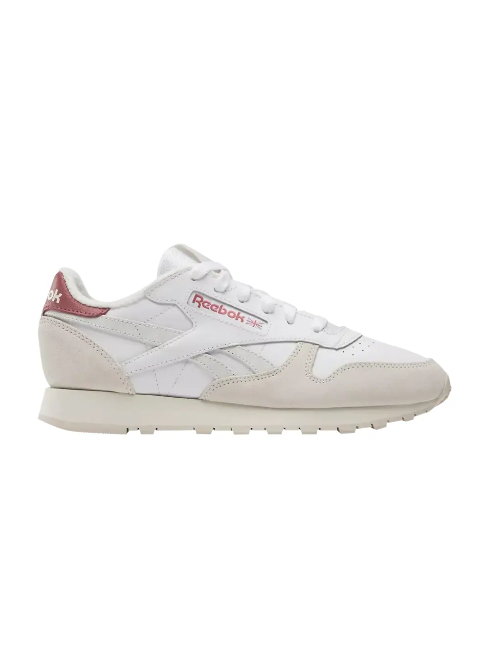 Кроссовки Wmns Classic Leather Reebok — изображение 1 из 1, белый//розовый