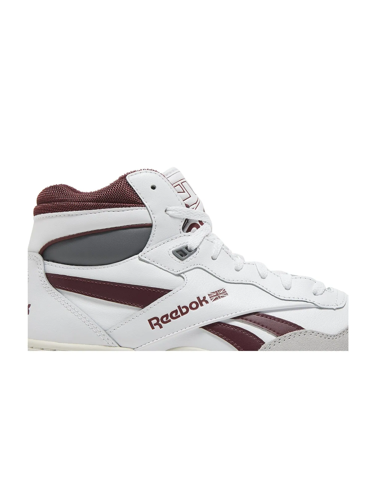 Кроссовки BB4000 2 Mid Reebok — изображение 2 из 8, белый/классический/серый