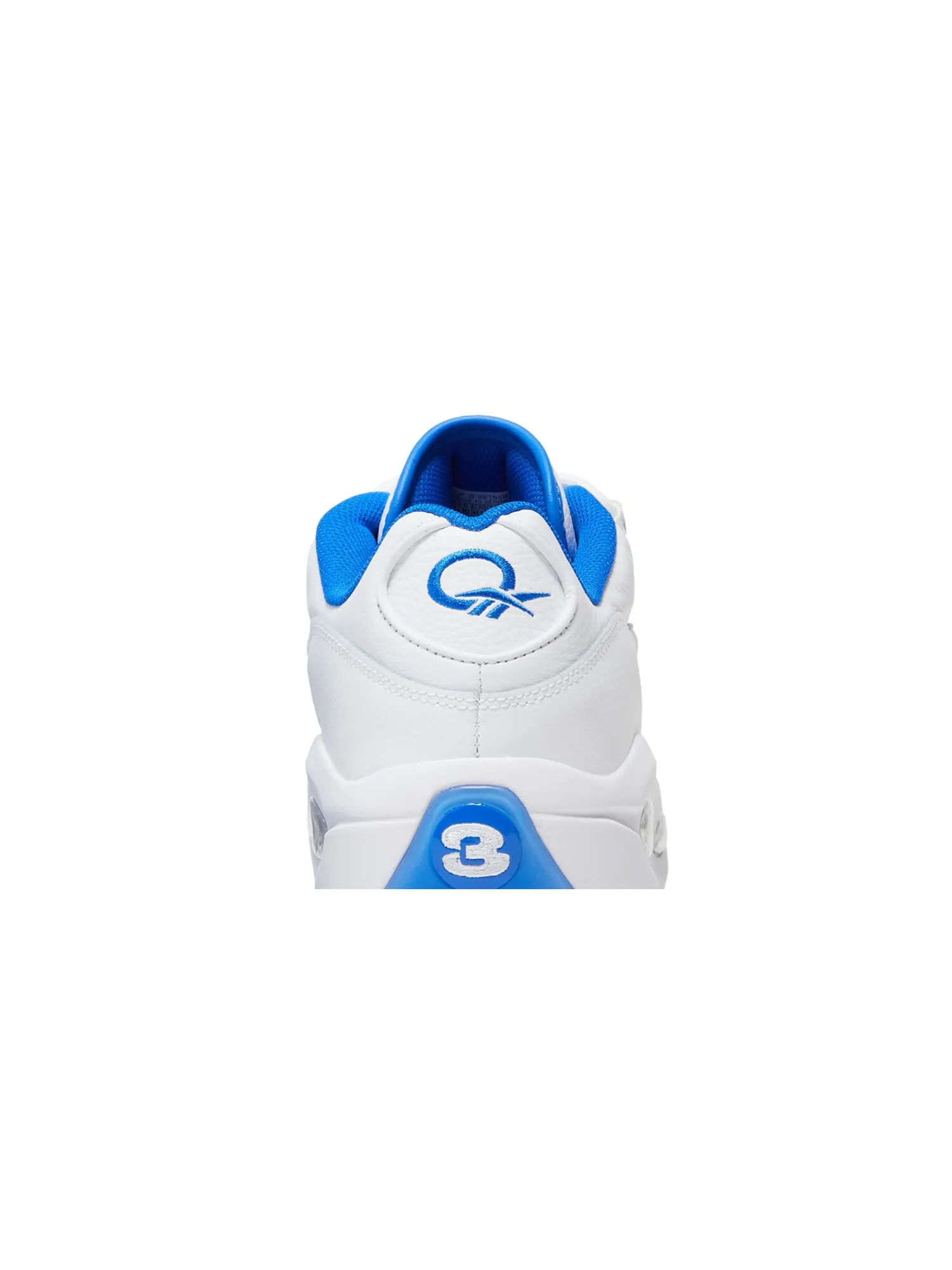 Кроссовки Question Low Reebok — изображение 7 из 8, белый//черный