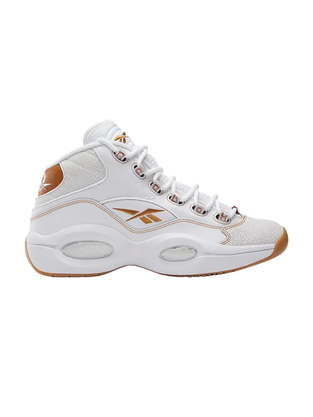 Кроссовки Question Mid Reebok — изображение 1 из 1, белый//белый